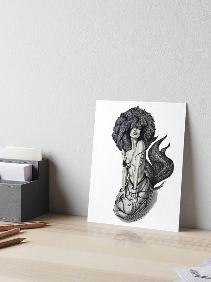 Thumbnail 1 of 2, Art Board Print, Untamed designed and sold by BflybyDesign.