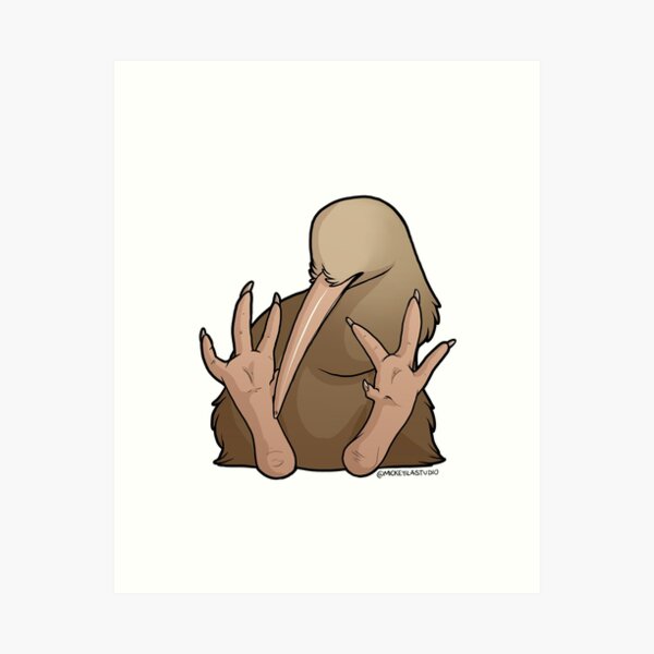 Klutzy Kiwi 3 Art Print