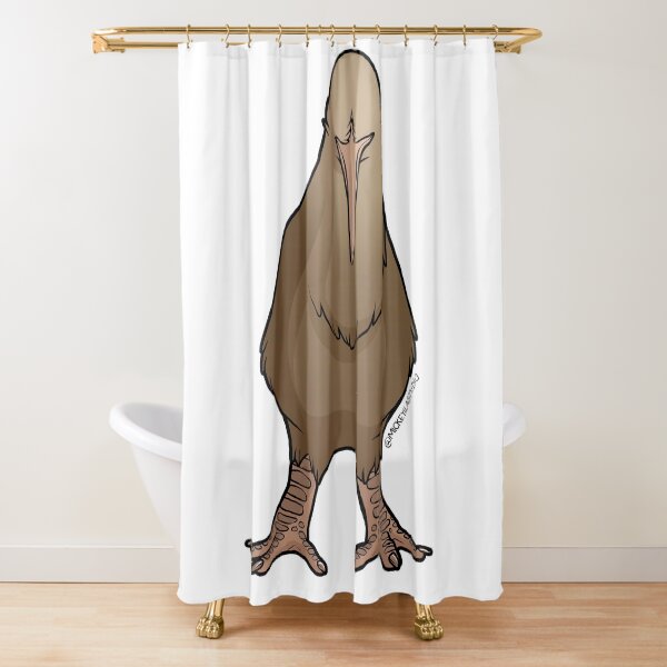 Klutzy Kiwi 4 Shower Curtain