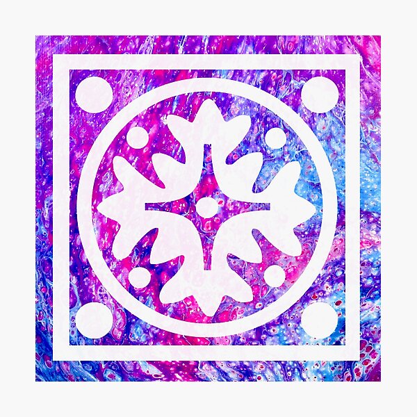 Item preview, Graphic Pink and Purple Tile designed and sold by PaintedbyCarol.