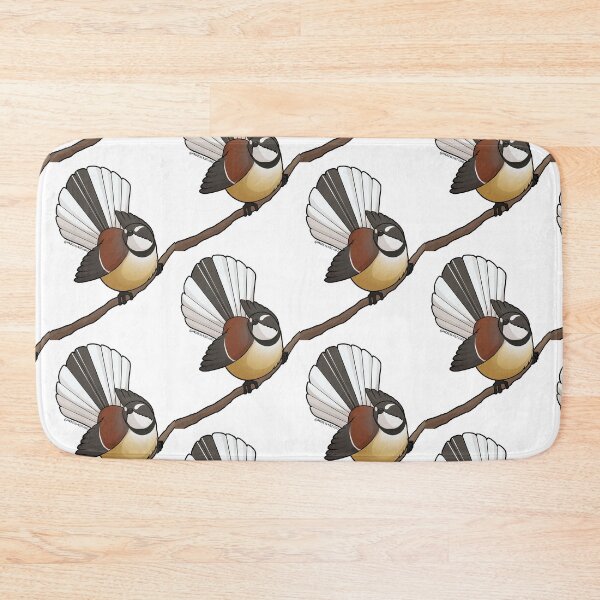 Fatty Fantail 1 Bath Mat