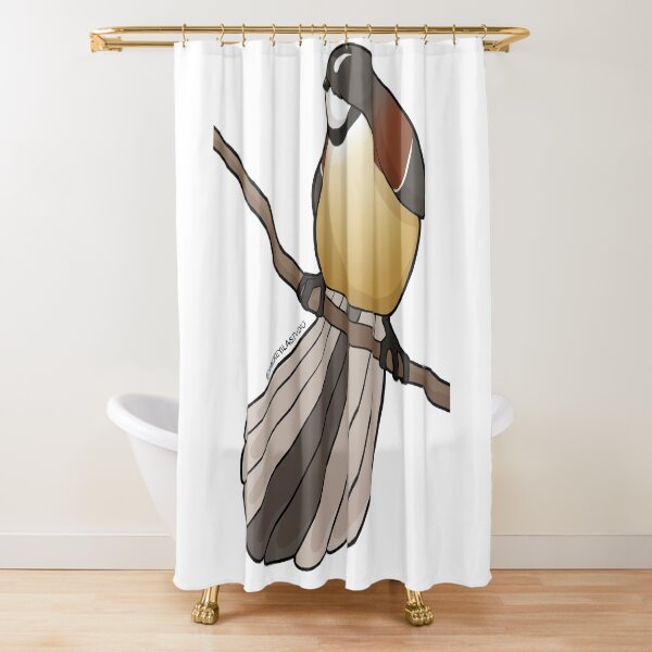 Fatty Fantail 2 Shower Curtain