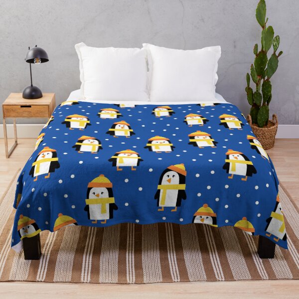 Item preview, Cute Winter Penguins - yellow hats designed and sold by littlearrow.