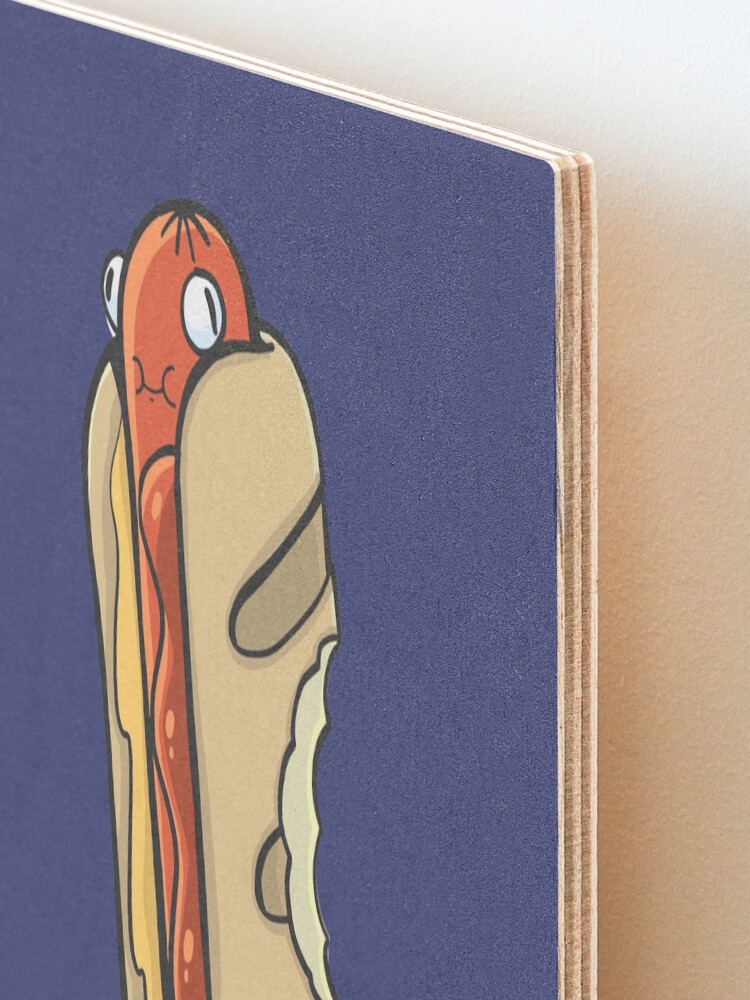 Alternate view of Hot-dog with a nice sausage Mounted Print