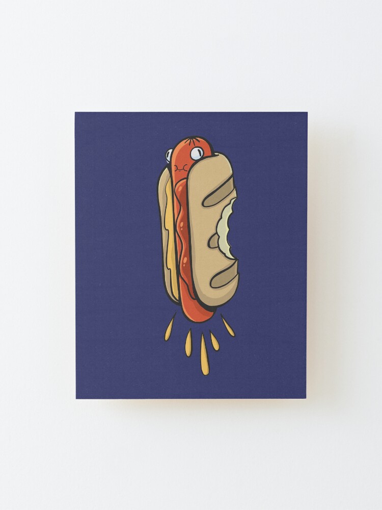 Alternate view of Hot-dog with a nice sausage Mounted Print