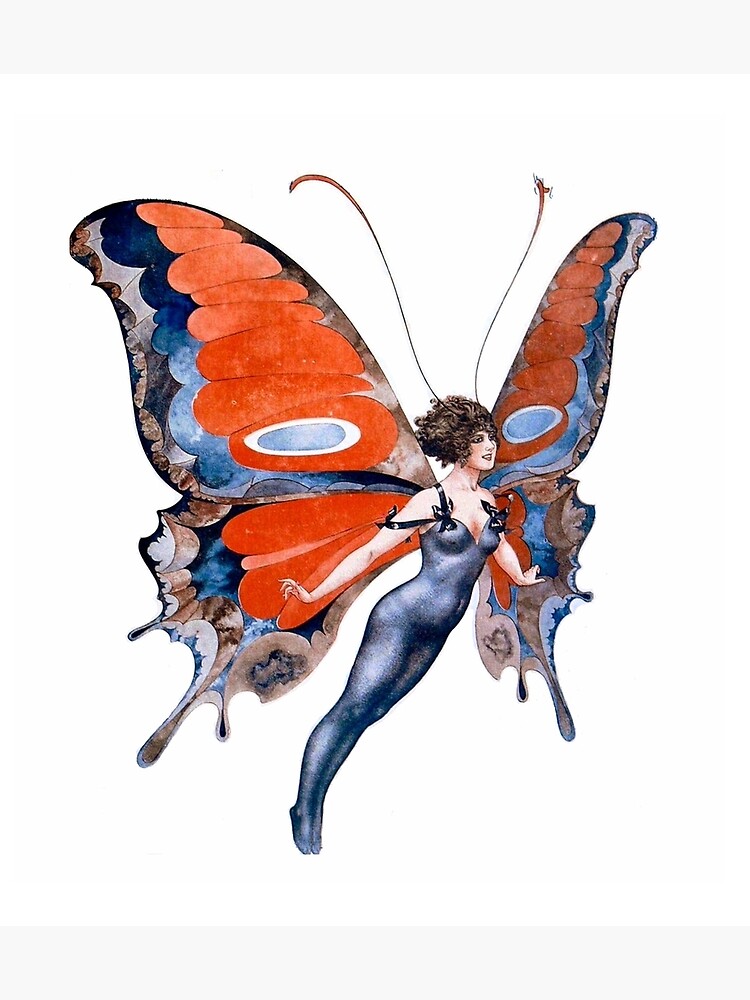 Desgastado Dar una vuelta soldadura Tarjetas de felicitación «Mujer mariposa» de Vintage-Artwork | Redbubble