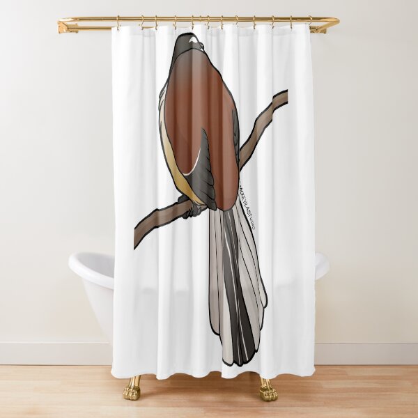 Fatty Fantail 3 Shower Curtain