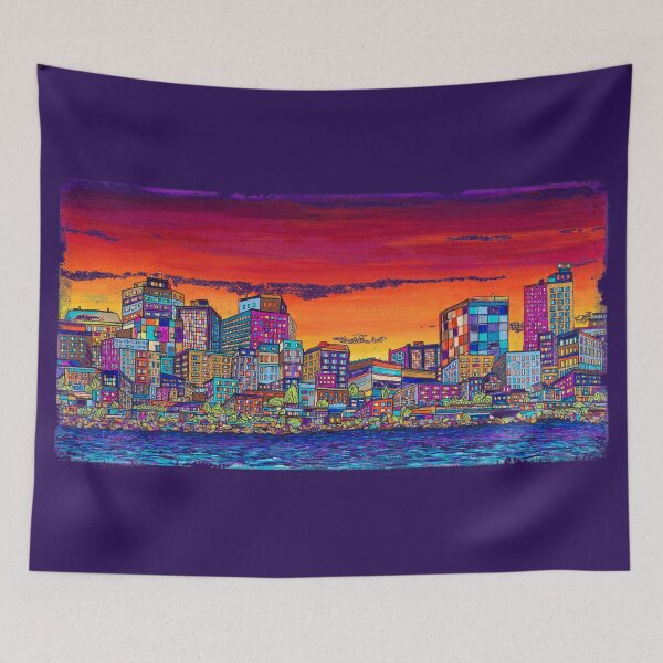 Item preview, Portland Maine City Skyline by Angela Ferrari designed and sold by ByFerrari.