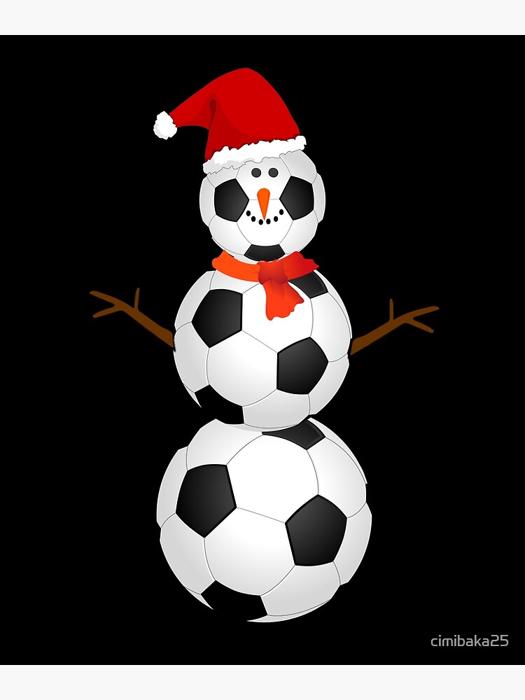 Soccer Snowman Christmas