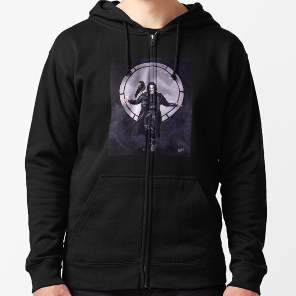 The crow discount zip up hoodie