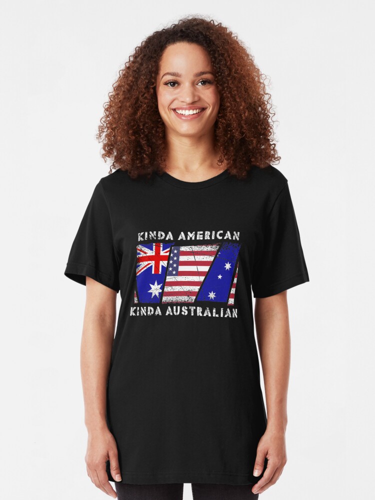 Alternative Ansicht von Kinda American Kinda Australian - Dual Citizenship Slim Fit T-Shirt