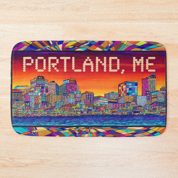 Item preview, Portland Maine City Skyline by Angela Ferrari designed and sold by ByFerrari.