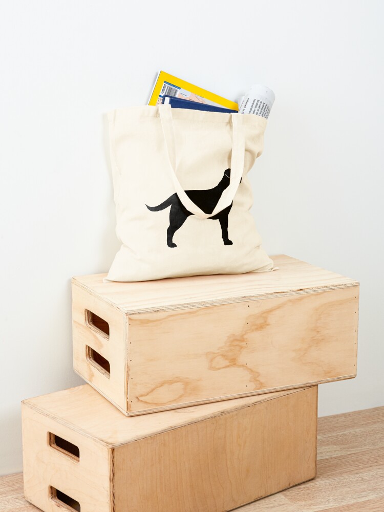 Alternate view of Black Labrador Retriever Silhouette(s) Tote Bag