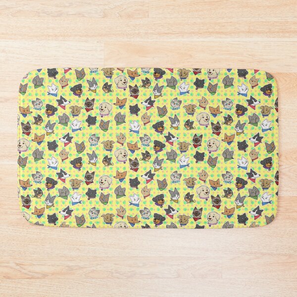 Item preview, Pets pattern yellow designed and sold by bitingnclawing.