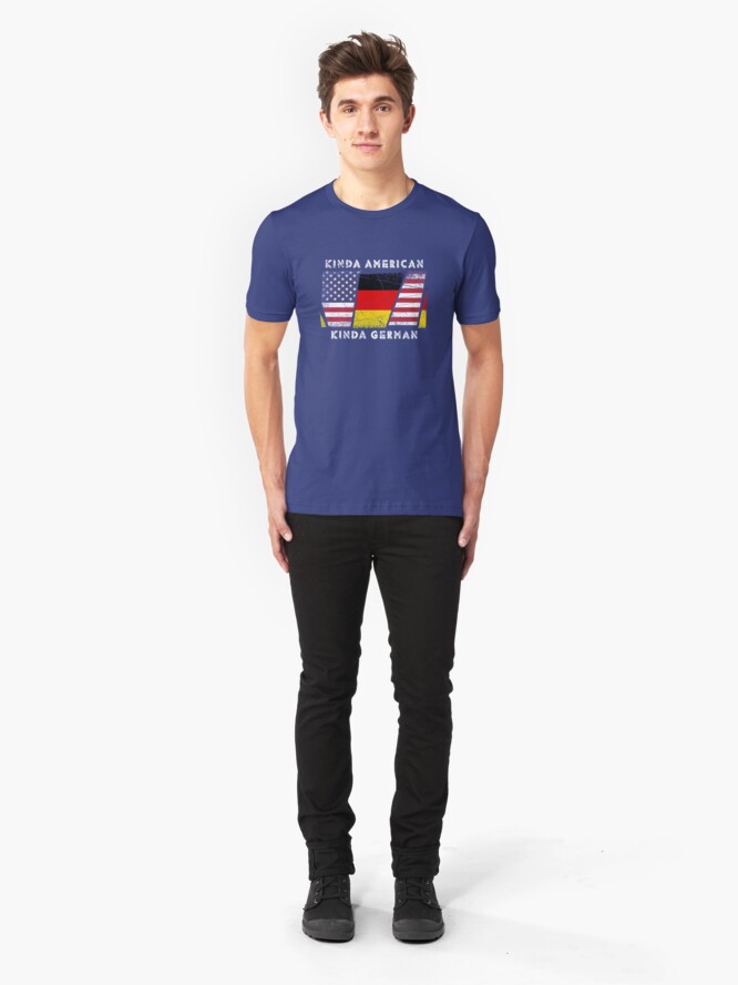 Alternative Ansicht von Kinda American Kinda German - Dual Citizenship Slim Fit T-Shirt