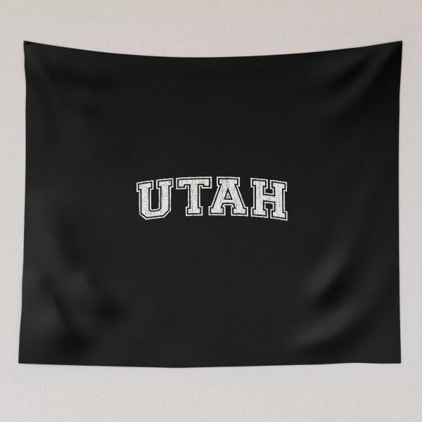 Item preview, Vintage University-look Utah White Sports Distressed designed and sold by webdango.