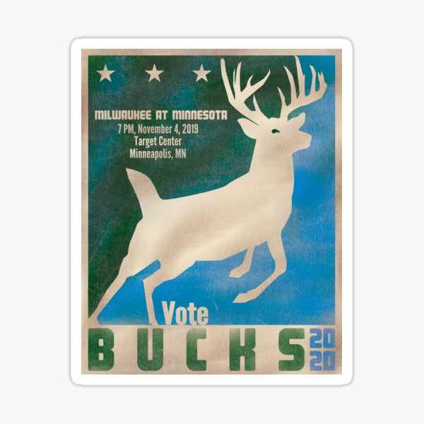 Vote Bucks 2020 Sticker