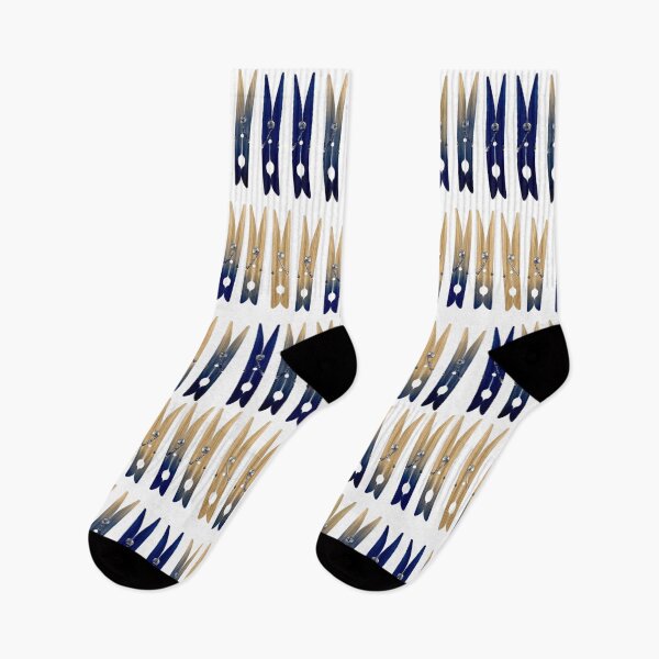 Item preview, Dyed Clothespins - Indigo dye designed and sold by DilatorySloth.