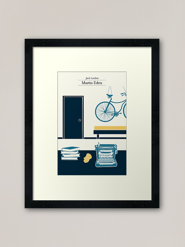 Alternate view of Martin Eden's room - 3 colors Framed Art Print