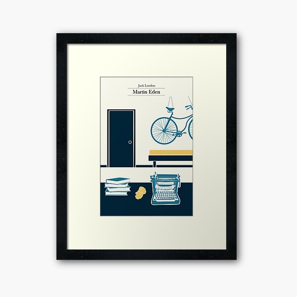Martin Eden's room - 3 colors Framed Art Print