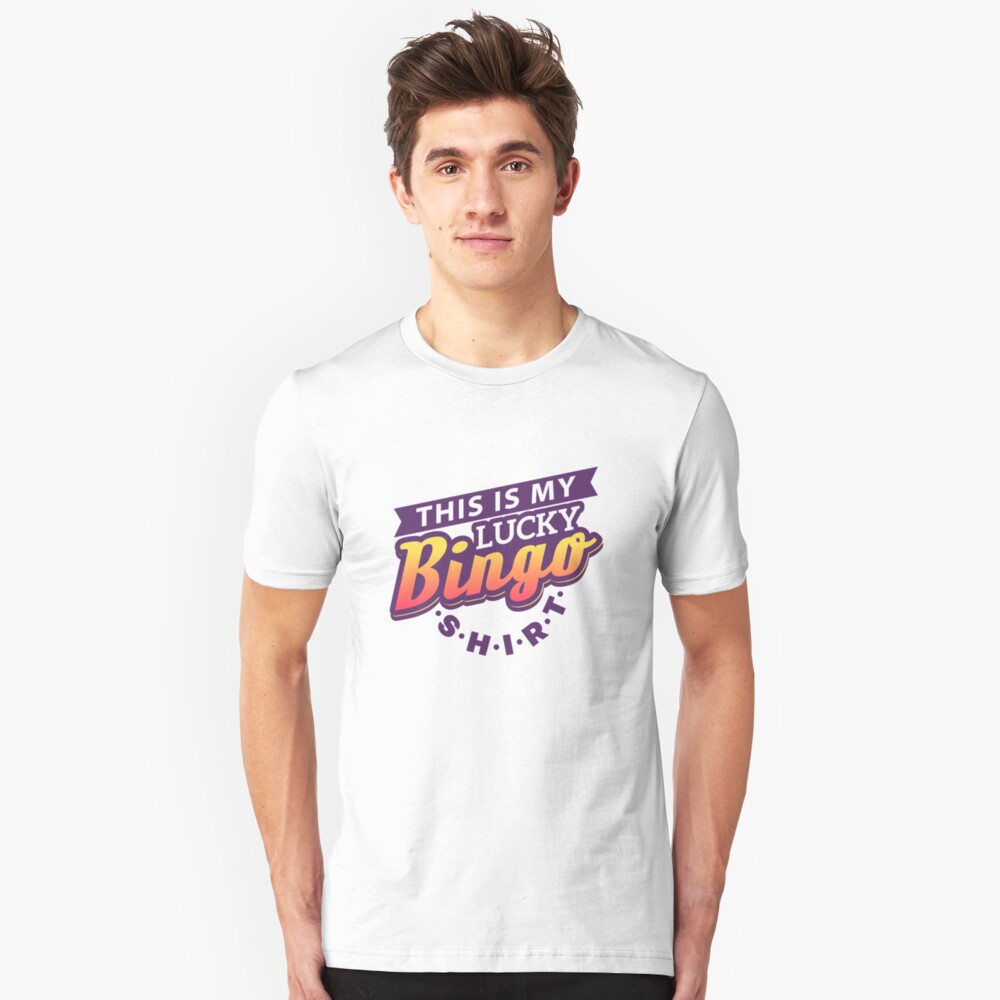 This Is My Lucky Bingo Shirt - Gambling & Lottery Slim Fit T-Shirt