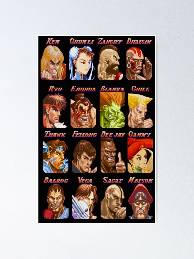 Guile and Chun Li Guile Stage Street Fighter 2 Canvas 