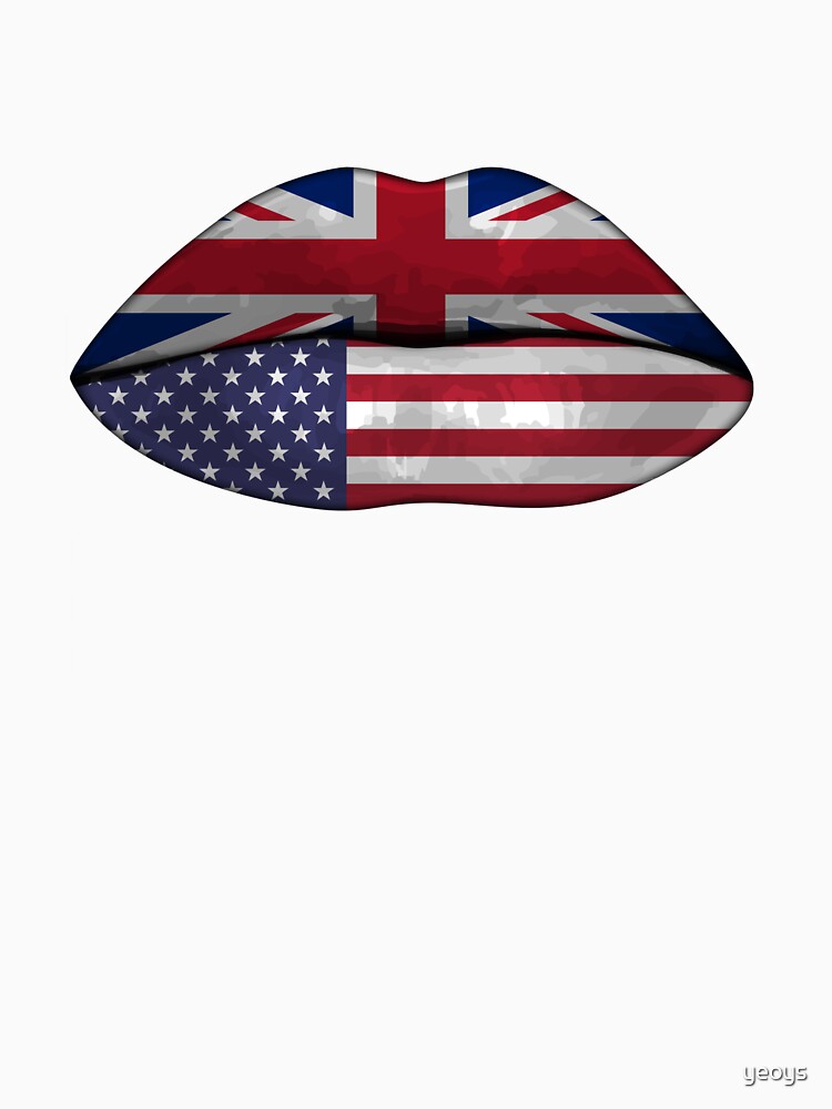 UK USA Flag Lips - Dual Citizenship von yeoys