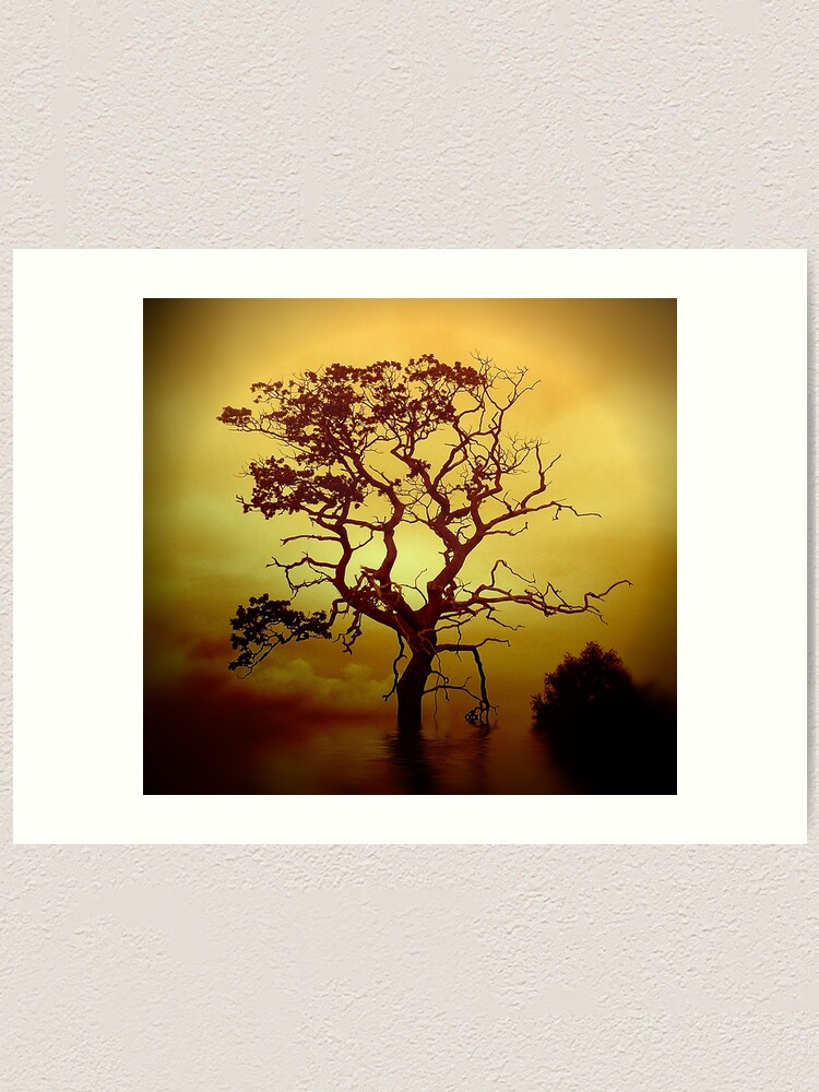 Alternate view of Evening Tree Art Print