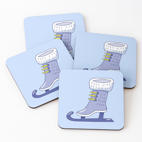 Item preview, Fancy blue snow boot ice skate designed and sold by jazzydevil.