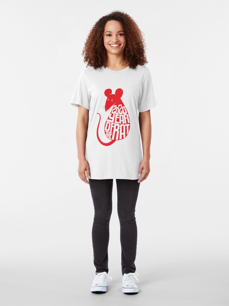 Alternative Ansicht von Chinese Zodiac - 2020 Year Of The Rat Slim Fit T-Shirt