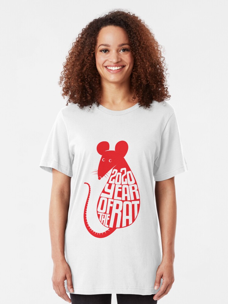Alternative Ansicht von Chinese Zodiac - 2020 Year Of The Rat Slim Fit T-Shirt