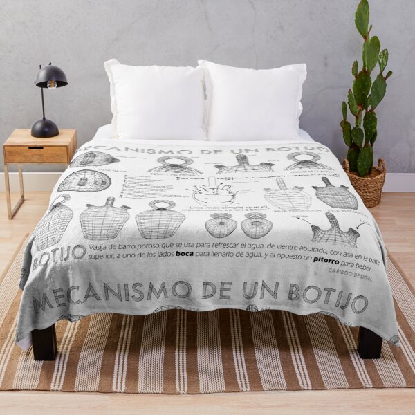 Item preview, Botijo Blueprint B&W designed and sold by Cariboo Design.