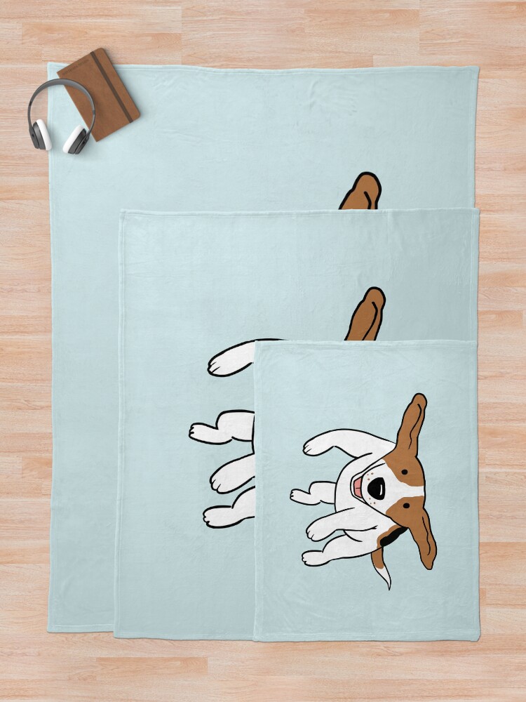 Thumbnail 5 of 6, Throw Blanket, Care-Free Beagle designed and sold by ShortCoffee.
