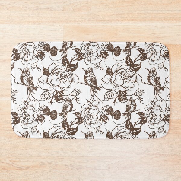 Item preview, Vector seamless wallpaper pattern with birds and flowers designed and sold by ativka.