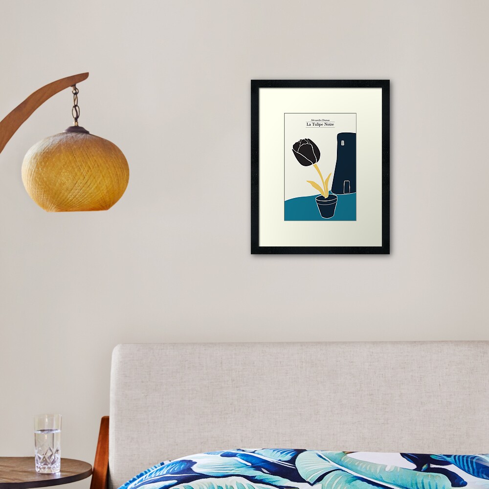 The Black Tulip - 3 colors Framed Art Print