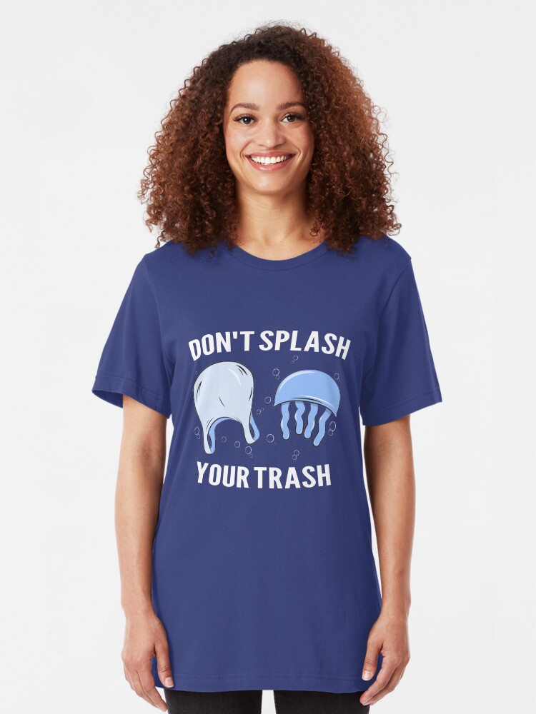 Alternative Ansicht von Don't Splash Your Trash - Save The Oceans Slim Fit T-Shirt
