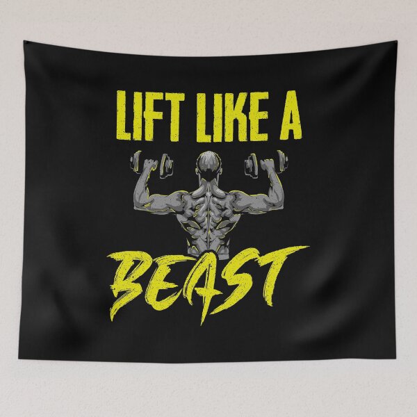 Item preview, Awesome Lift Like a Beast Weightlifting Gym designed and sold by perfectpresents.