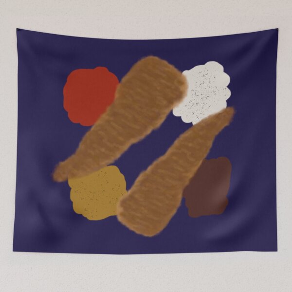 Item preview,  Chicken Strips and Sauces on indigo designed and sold by SaltCitySage.