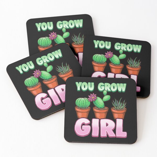 Item preview, You Grow Girl Gardening Pun Planting Succulents designed and sold by perfectpresents.