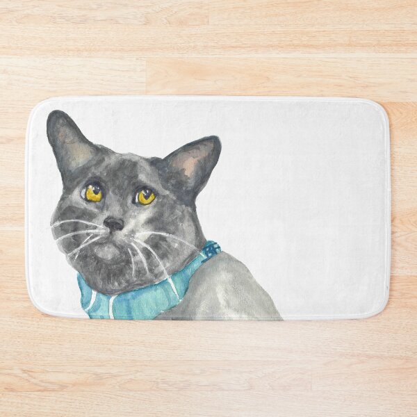 Item preview, CinderBlock in watercolor designed and sold by Cinderblockcat.