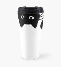 Funny Black Cat Travel Mug