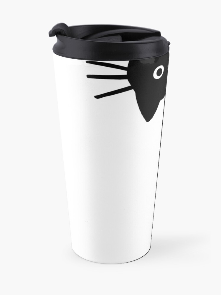 Alternate view of Funny Black Cat Travel Mug