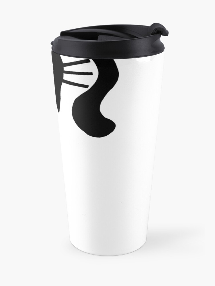 Alternate view of Funny Black Cat Travel Mug