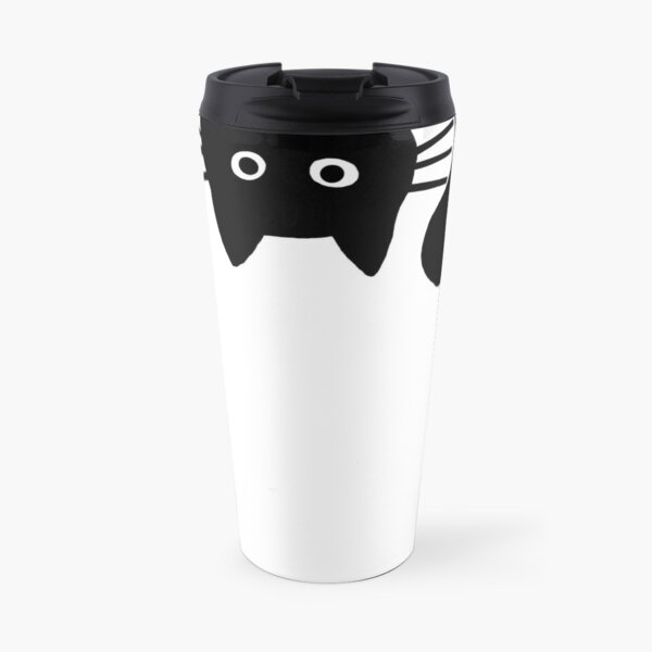 Funny Black Cat Travel Coffee Mug