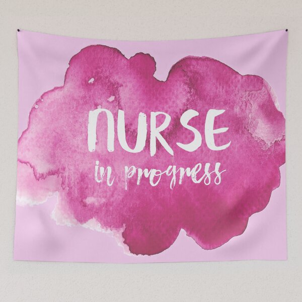 Artikelvorschau, Nurse in Progress - Pink entworfen und verkauft von MOREDANKMEMES.