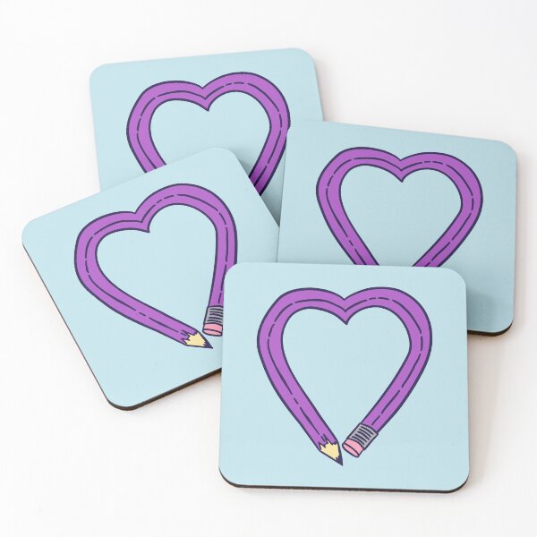 Item preview, Pencil Heart - Purple designed and sold by MOREDANKMEMES.