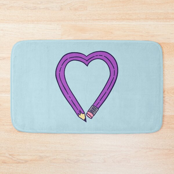 Item preview, Pencil Heart - Purple designed and sold by MOREDANKMEMES.
