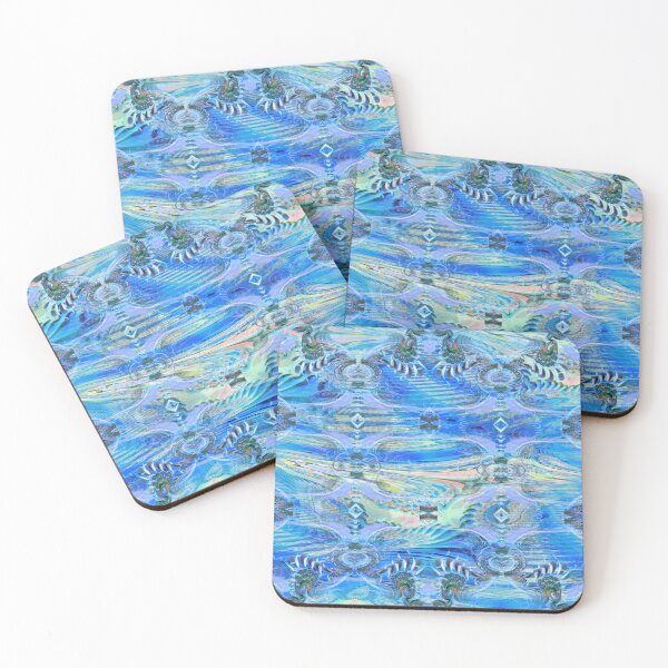 Item preview, Ocean Colours Fractal Pattern. Abstract designed and sold by MindTravel.