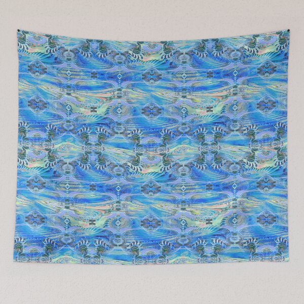 Item preview, Ocean Colours Fractal Pattern. Abstract designed and sold by MindTravel.