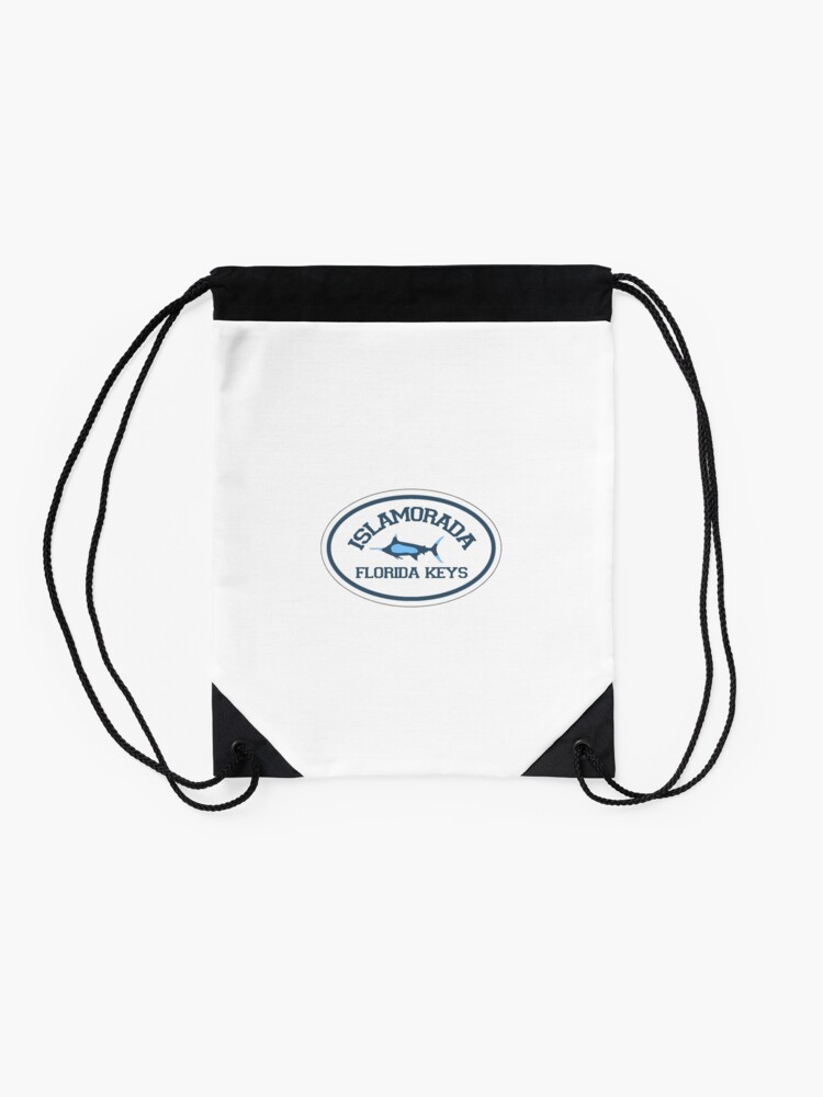 Alternate view of Islamorada - Florida. Drawstring Bag